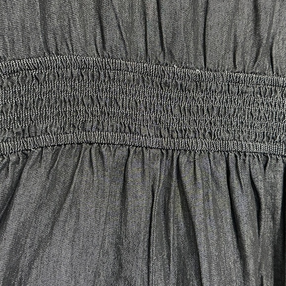 Lane Bryant Women's 3X Dress Black Smocked-Waist Flutter Sleeve w/Pockets - Picture 12 of 12